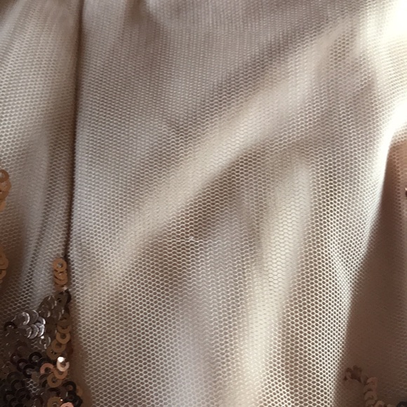 NWT LF Stores Seek The Label Gold Sequin Skirt - Picture 4 of 6